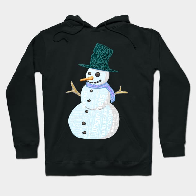 Jingle Hells The Alternative Christmas Snowman Hoodie by MarbleCloud